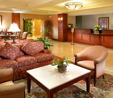 Sheraton Pasadena hotel lobby